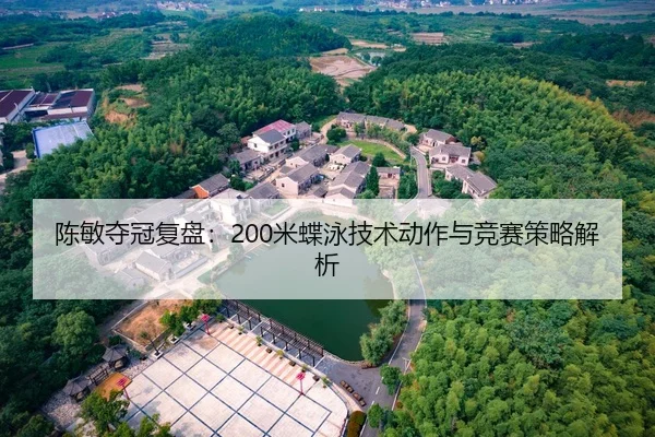 陈敏夺冠复盘：200米蝶泳技术动作与竞赛策略解析